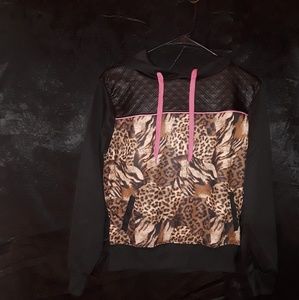 Women's leopard print hoodie
